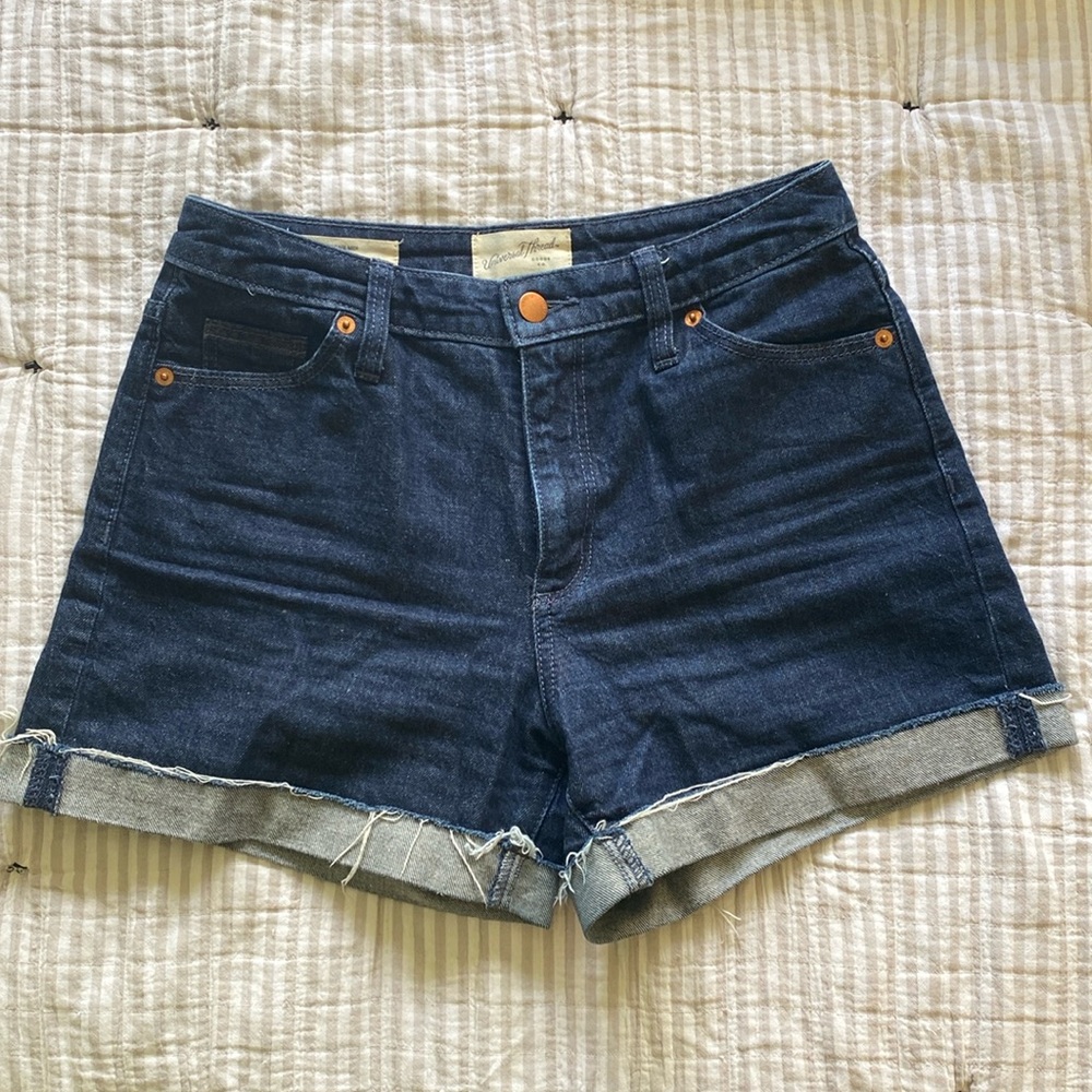 Dark denim shorts